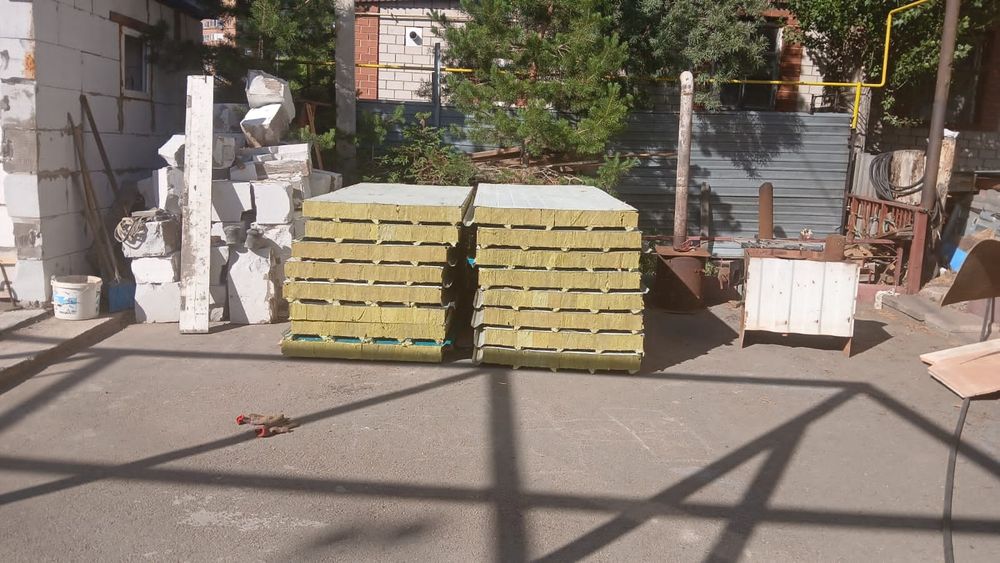 Продам сэндвич панель кровельный