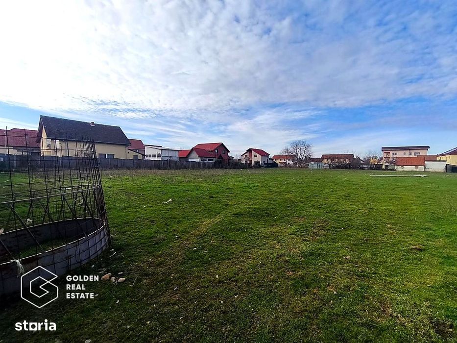 Teren intravilan 3621 mp în Giroc, front 33 ml, PUZ aprobat, ideal inv