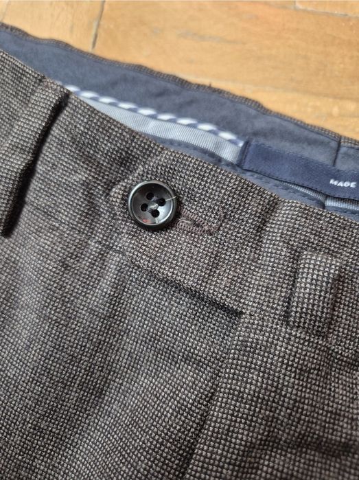 Pantaloni Caliban, Lână Angelico Super 100's, Made Italy, Bărbați 48