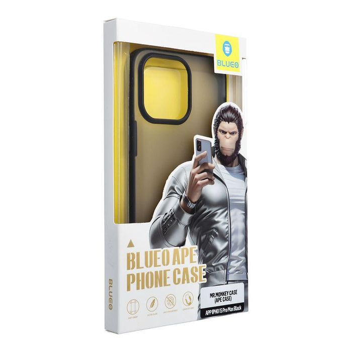 Blueo ape phone case - apple iphone 15 pro max black