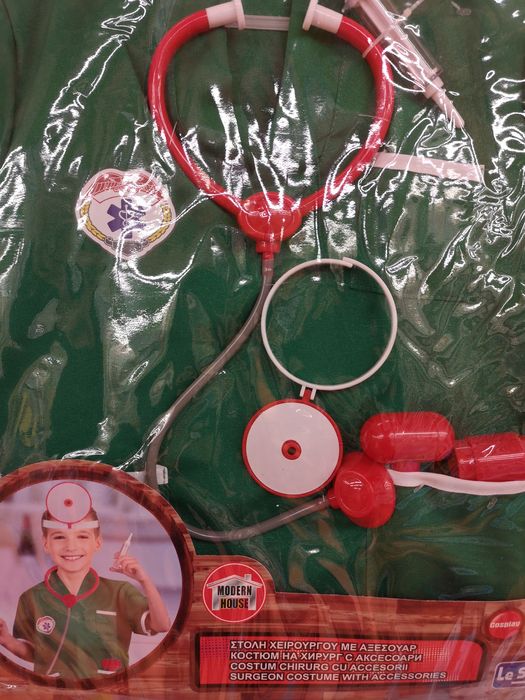 Детски докторски лекарски комплект и лекарски костюм детски играчки