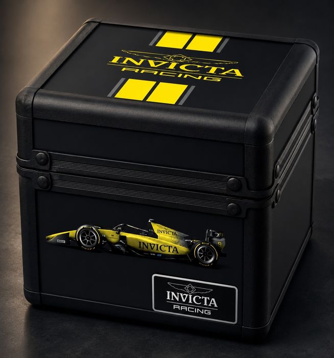 INVICTA Racing алуминиева кутия за съхранение на 1 часовник, черна