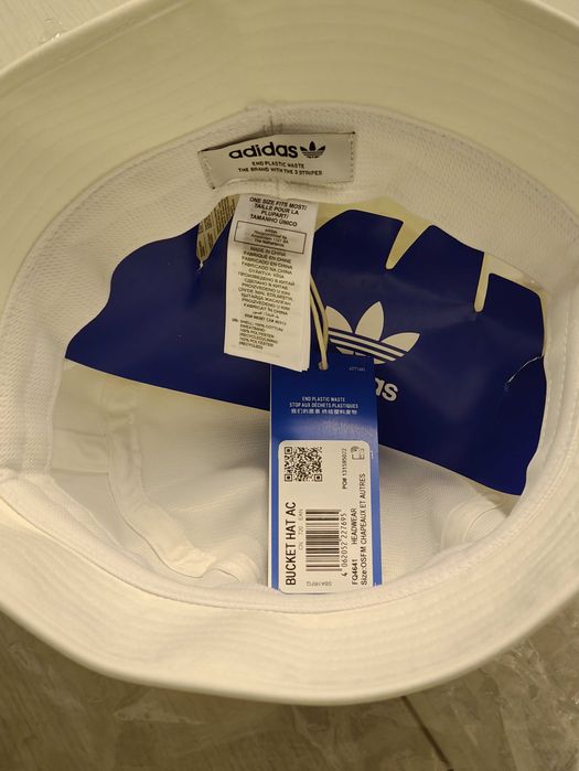 Pălărie / Bucket Hat Adidas Originals Albă - NOUĂ cu etichetă