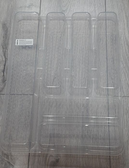 Organizator/Tava de tacamuri, Transparent 38 x 30 cm, Nou!