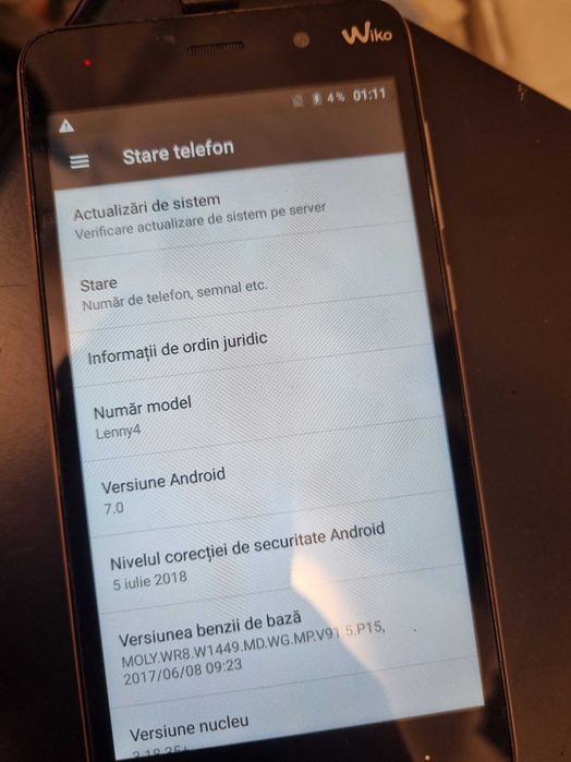 wiko lenny4 android 7