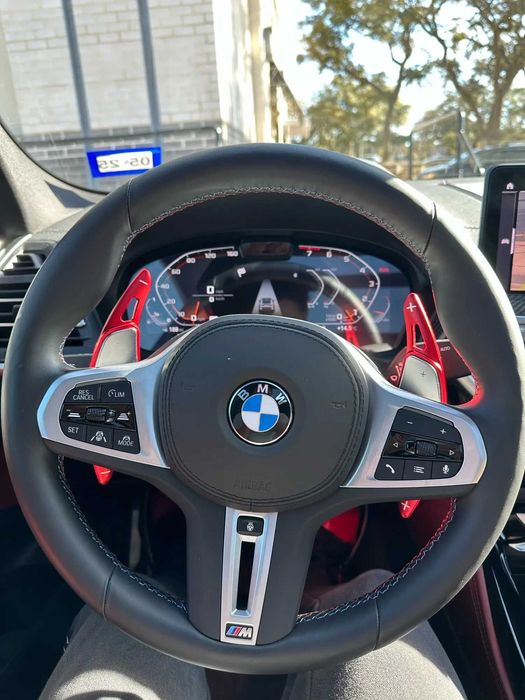 Set Extensii Padele Volan BMW Seriile G / Rosu Albastru Negru Silver