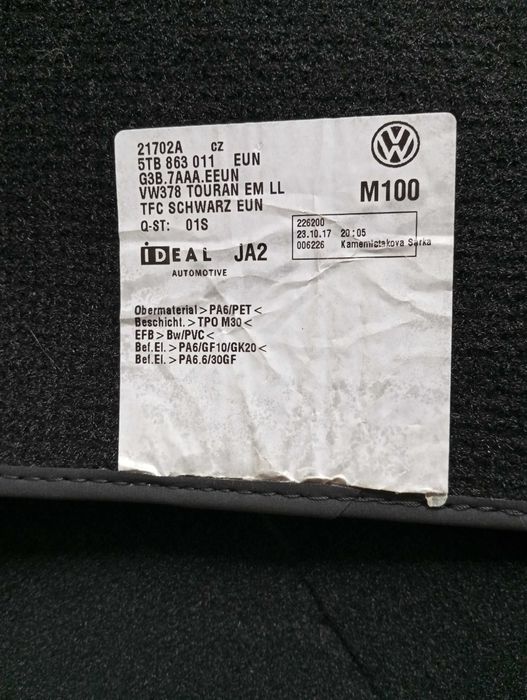 Presuri Vw Up/Passat/B7/6/Touran /Tiguan/Polo//Mochet/Cauciuc/Originale Noi
