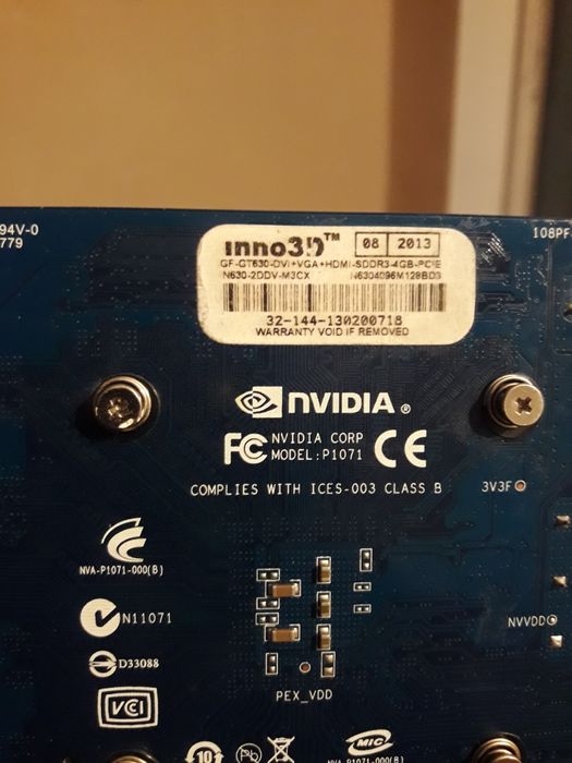 NviDia  Gt  630 4 Gb 128bit