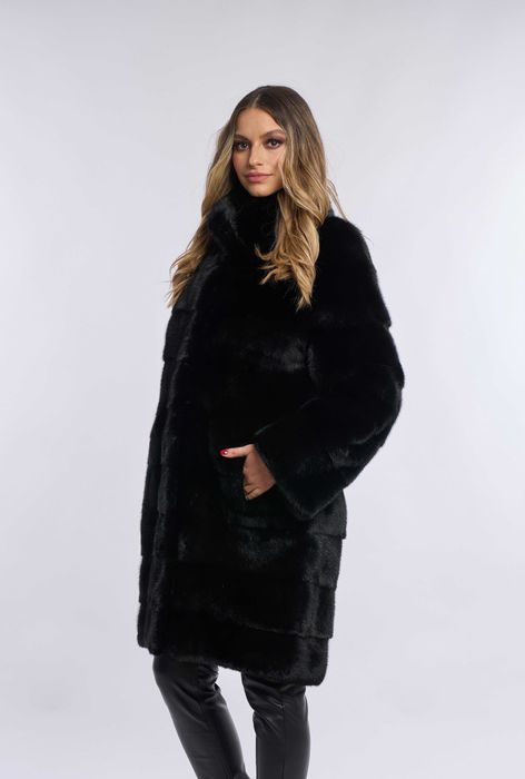 Haină blană de nurcă / vizon Black Diamond m.S-M