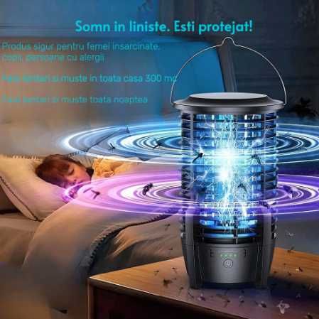 Lampa anti insecte, aparat anti tantari, 10W, tensiune 2000V, 3600mAh