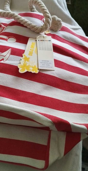 Голяма текстилна чанта с портмоне