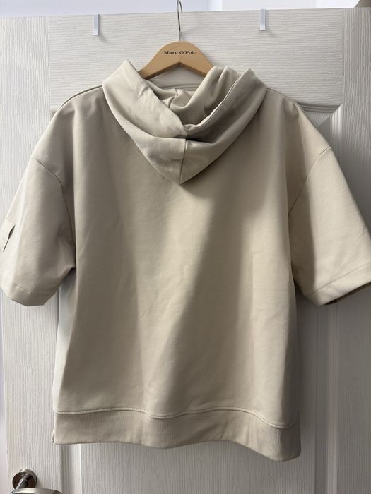 Zara , tricou cu gluga , oversized, bej, L-XL, barbati