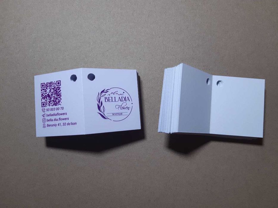 Наклейки, значки, стикеры, Бирки сатин, картонные Печать на лентах