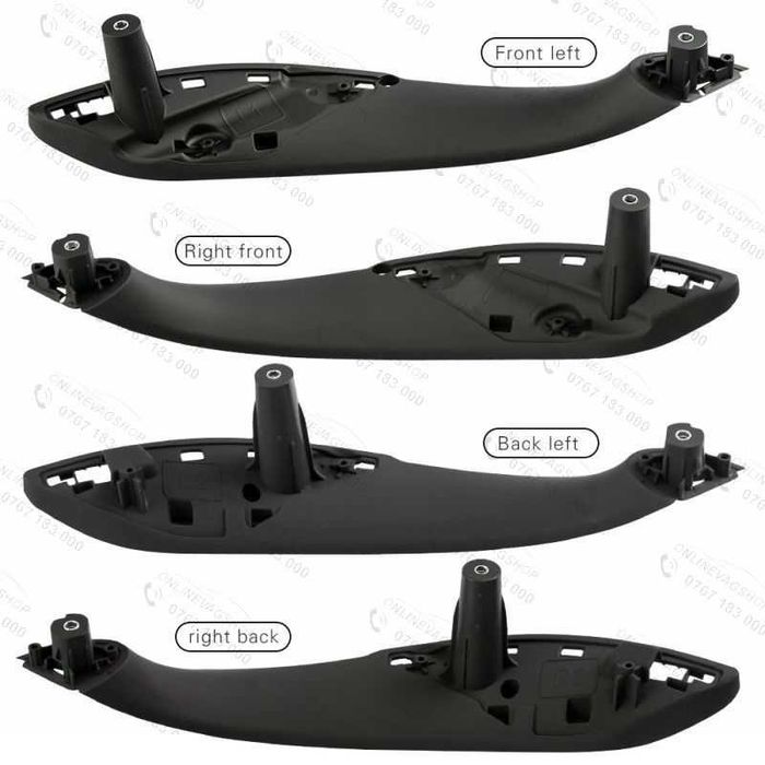 Set 4 manere interior Bmw Seria 3,4 F30,F31,F32,F34,F33,F36,F82  negru