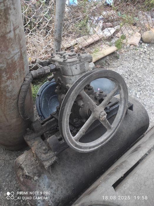 Компресор без ел.двигател самоделка