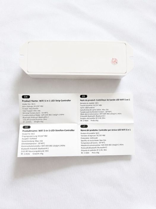 Controler Smart LED 5 în 1 MiBoxer WL5 (WiFi + RF 2.4GHz) Tuya/Smart Life