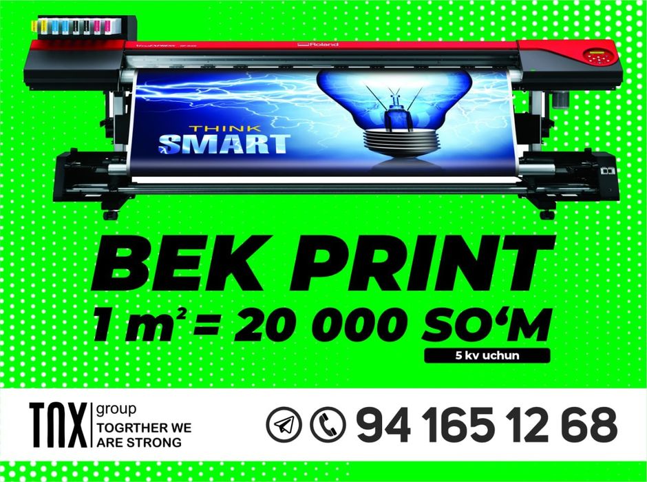 Banner, arakal, setka, bek print pechat xizmati.