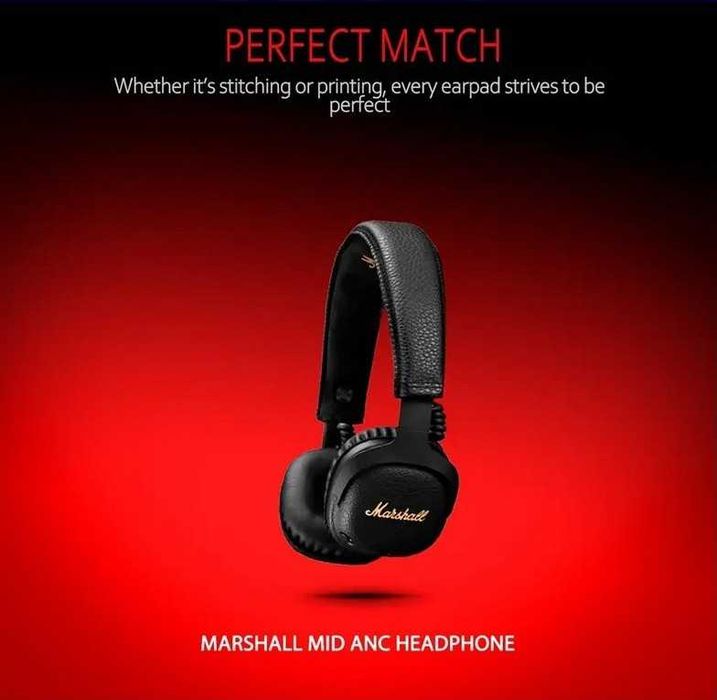 Set 2 bureti + Banda superioara pentru casti Marshall MID ANC, On-Ear