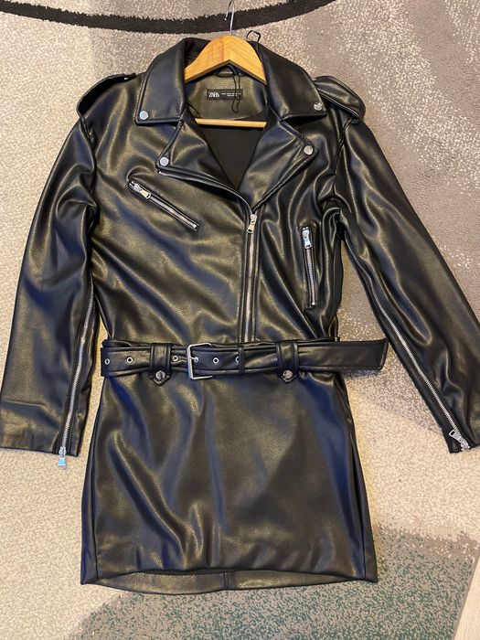 Кожена рокля ZARA