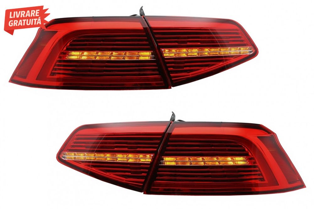 Stopuri LED VW Passat B8 3G (2015-2019) Sedan Matrix R line cu semnal