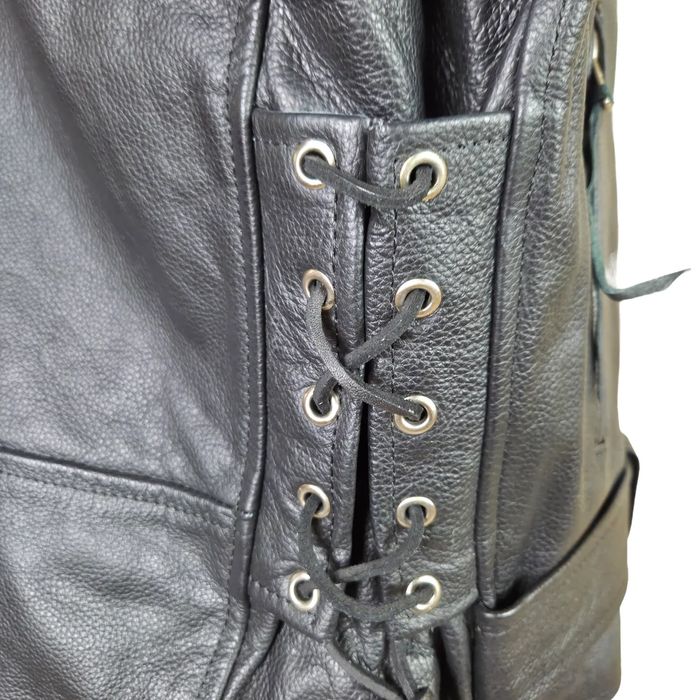 Класическо рокерско кожено яке НОВО | Размери 3XL–XL7