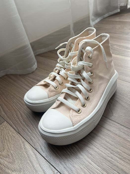 Converse  high tops високи 38 номер светло корал