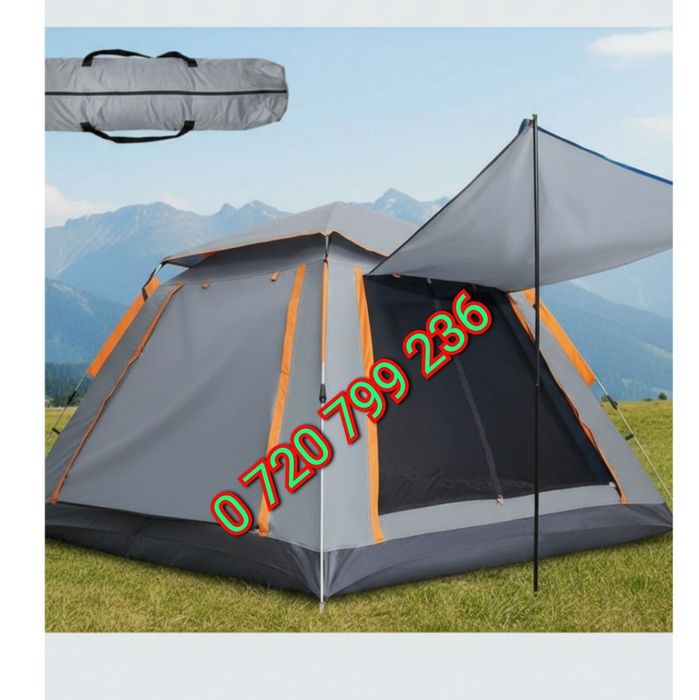 Cort deschidere umbrela,6 pers,cu veranda,240x240x160cm