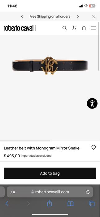 Срочно продам ремень Roberto Cavalli