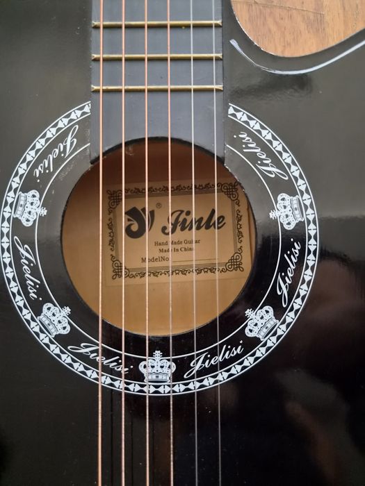 Chitară acustică Jinle/JieliSi – neagră, cutaway