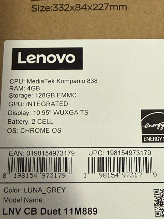 Laptop / tableta 2 in 1 Lenovo cb duet 4/128gb SIGILAT