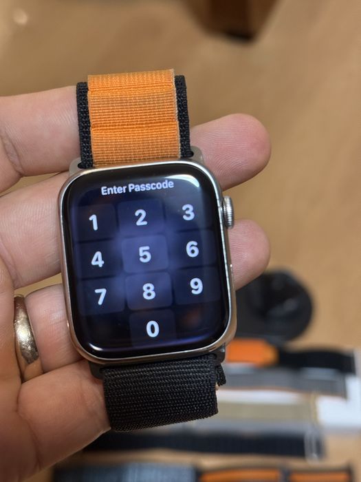 Apple watch series 7  cellular stainless steel 45mm safir