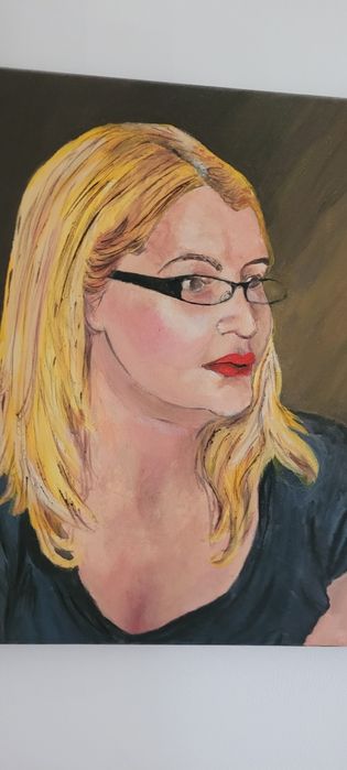 Pictura acrilica portret 40/30 cm