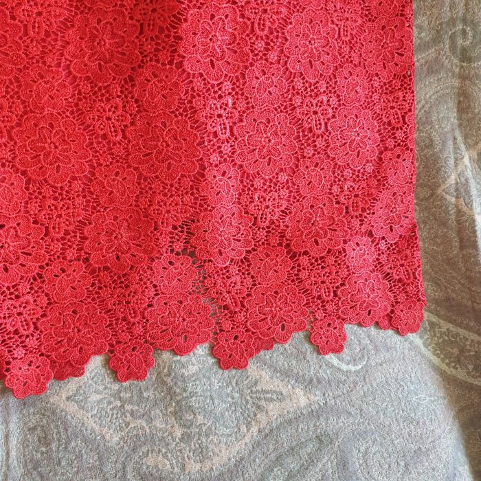 Rochie ocazie midi dantelă din bumbac