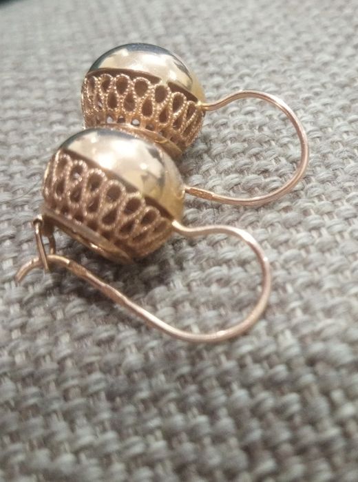 Золотые серьги оригинал 583 проба