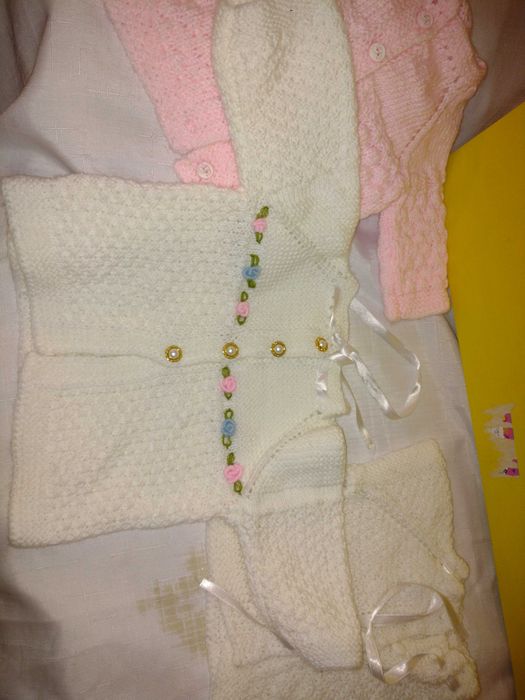 Лот 5 броя плетени блузи + одеало