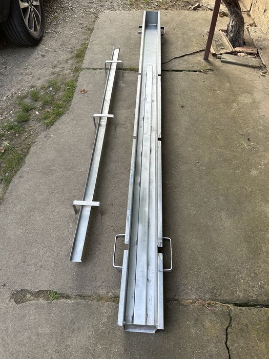 Matrita stâlp gard cu placi de beton