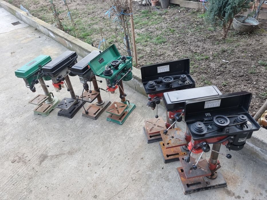 Bormasina de banc cu coloană model vechi