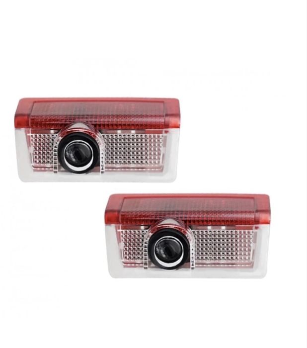 Set 2 Holograme led cu logo mercedes benz pentru Portiere