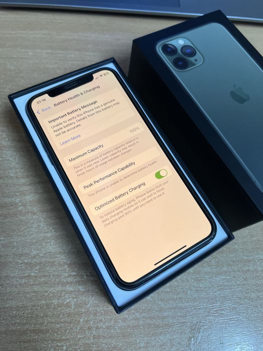 iPhone 11 Pro Midnight Green 64GB 100% sanatatea bateriei