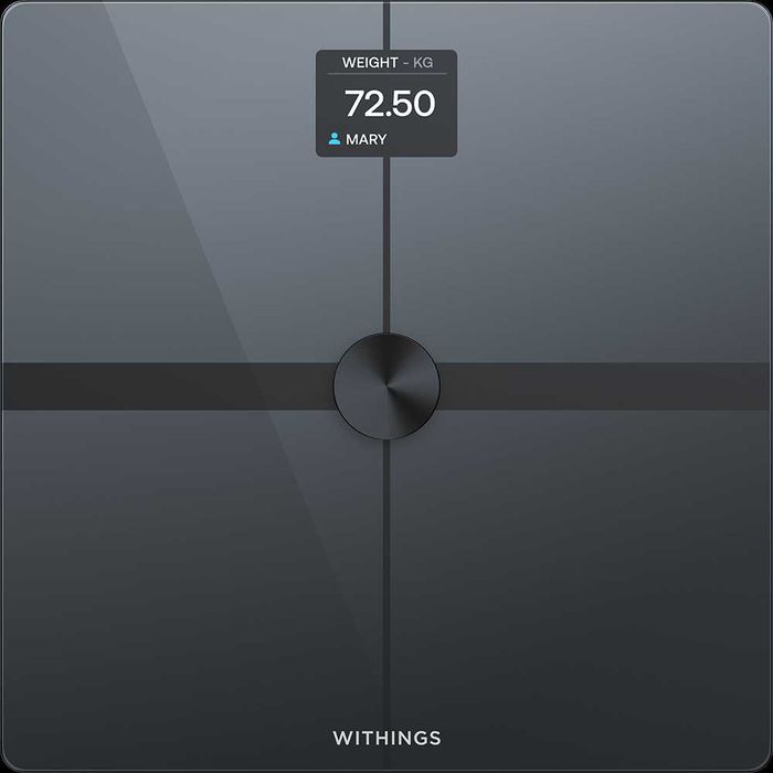 Cantar Wi-Fi pentru compozitie corporala avansata Withings Body Smart,Negru
