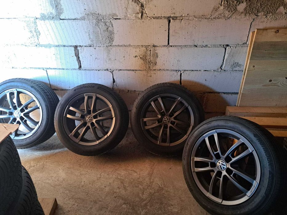 Jante VW + anvelope Hankook
