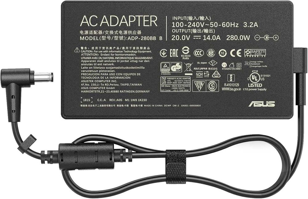 280W зарядно за лаптоп за Asus Rog Flow X16 Rog Strix G15 G16,14A/20V