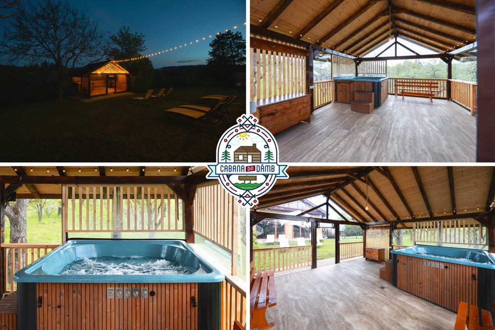 Cabana cu jacuzzi de inchiriat in Rasca, jud. Cluj. Aproape de Belis