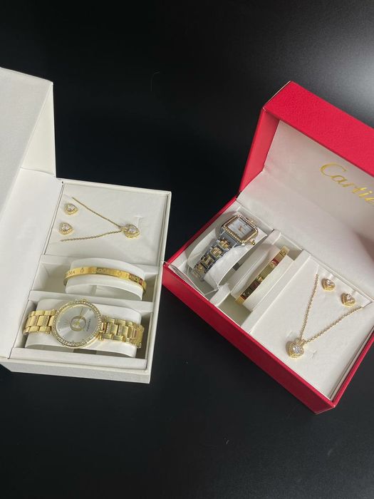 Женские часы, Подарки для девушек, Набор для девушек,Часы с браслетами