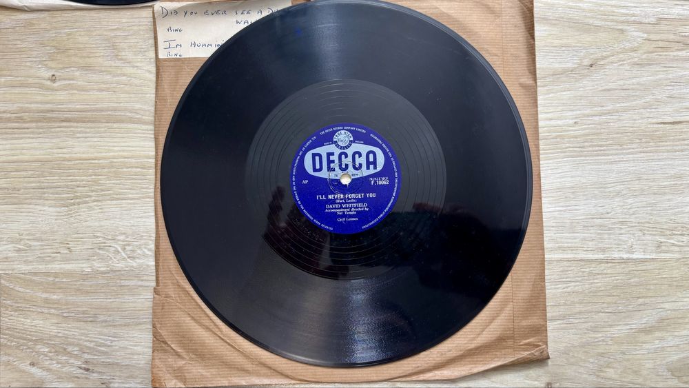 3 discuri shellac gramofon 10 inch: Columbia, Decca, Brunswick