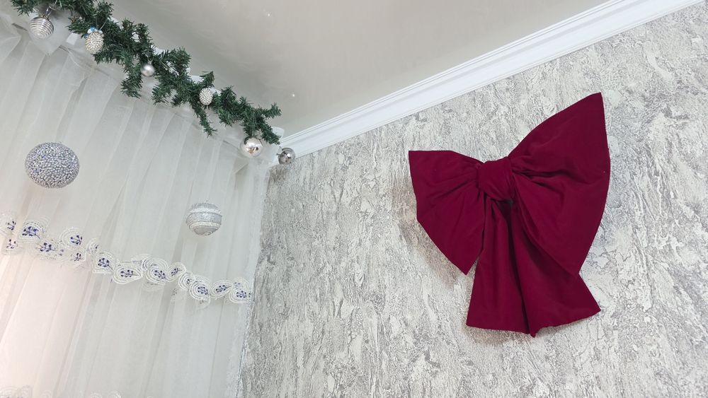 Бархатный бант декор 50 см