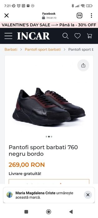 Vând pantofi din piele sport/casual mărimea 44 pt barbati