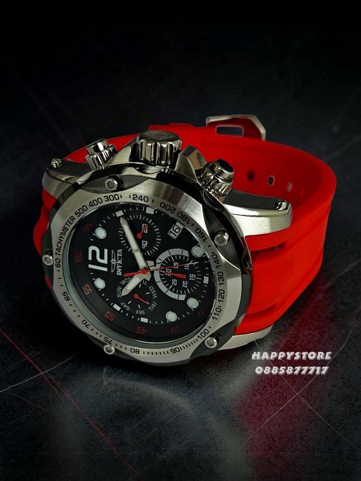 INVICTA Speedway Red Swiss Ronda Z60 51 mm, Инвикта нов мъжки часовник