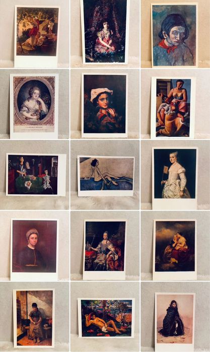 Открытки СССР девушки женщины