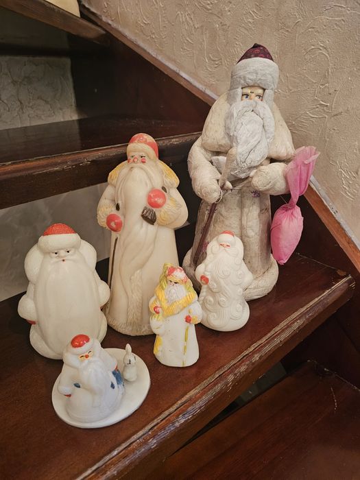 гирлянды дед мороз елочные игрушки